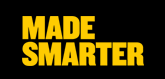 Black background with text reading Made Smarter in yellow